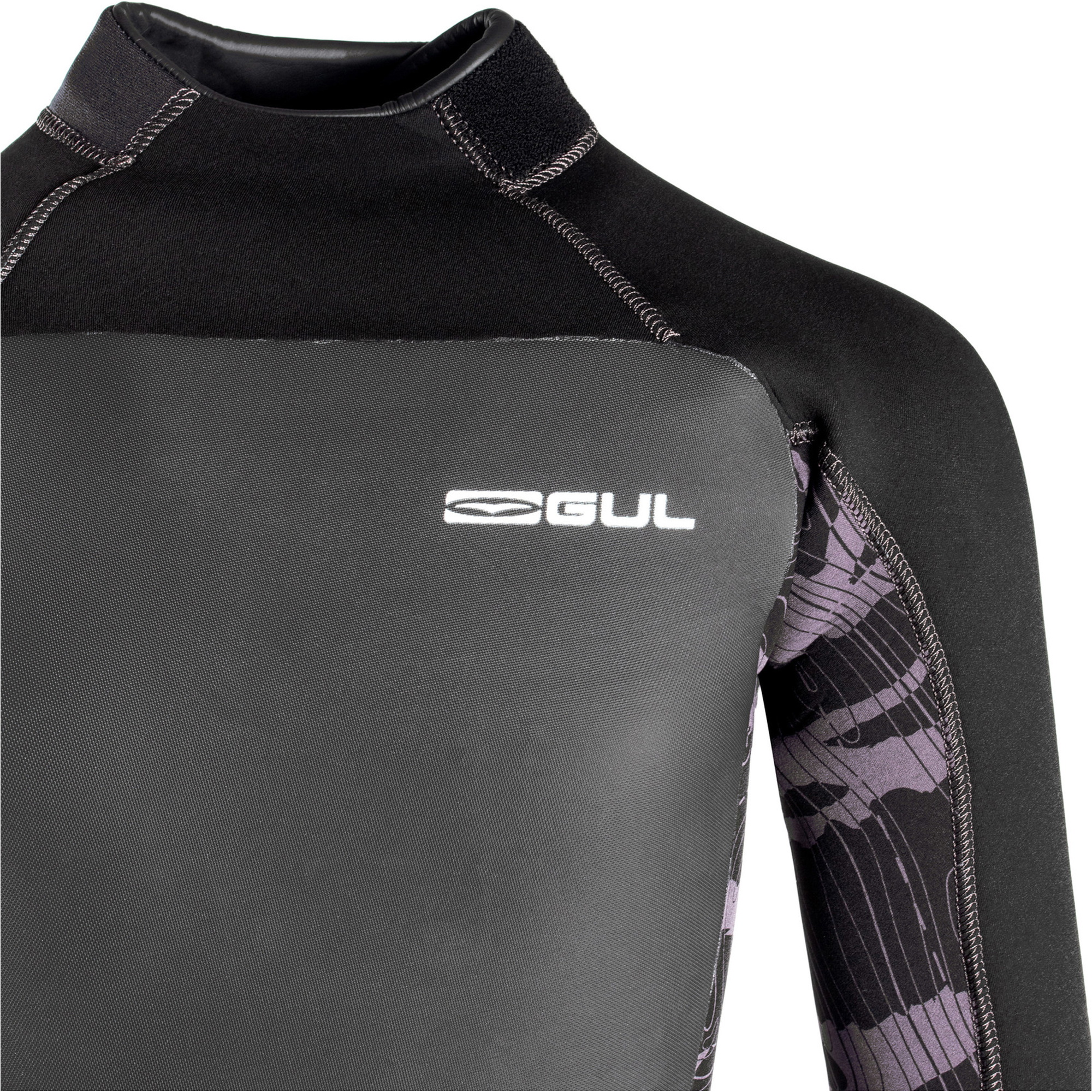 2026 Gul Junior Response 5/3mm Back Zip Wetsuit RE1218-C1 - Charcoal / Contour Camo